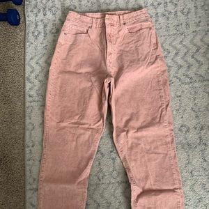 American Eagle Curvy Mom Jean Corduroy Pants pink